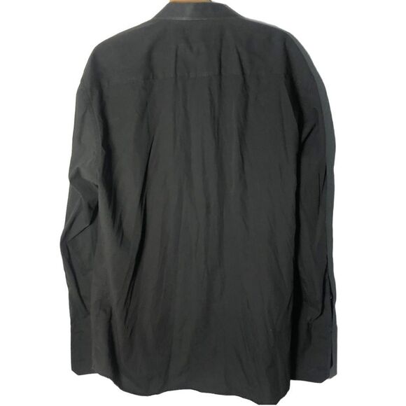 STACY ADAMS Shirt, Regular Fit, Black Size 17.5/34/35 - Picture 2 of 5